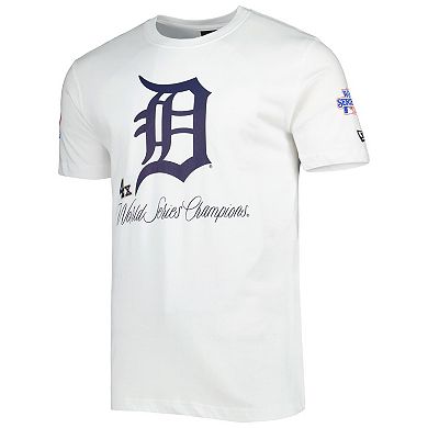 Men's New Era White Detroit Tigers Historical Championship T-Shirt