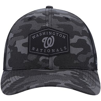 Men's '47 Charcoal Washington Nationals Tonal Camo Convoy Trucker Snapback Hat