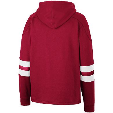 Men's Colosseum Cardinal Stanford Cardinal Lace-Up 4.0 Pullover Hoodie