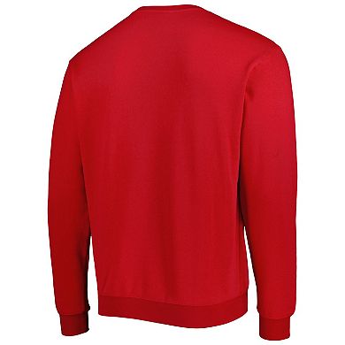 Men's Colosseum Red Western Kentucky Hilltoppers Arch Over Logo Pullover Sweatshirt
