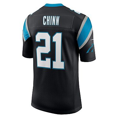 Men's Nike Jeremy Chinn Black Carolina Panthers Vapor Limited Jersey
