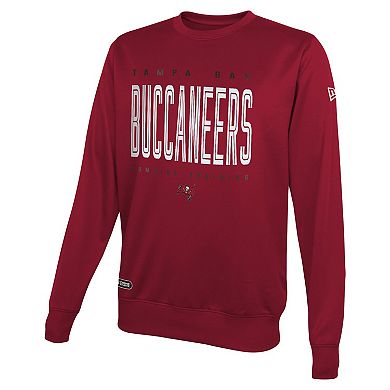 Men's New Era Red Tampa Bay Buccaneers Combine Authentic Top Pick Pullover Sweatshirt