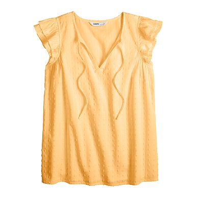 Women's Sonoma Goods For Life® Double Ruffle Shoulder Tank