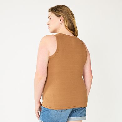 Plus Size Sonoma Goods For Life® High Neck Layering Tank