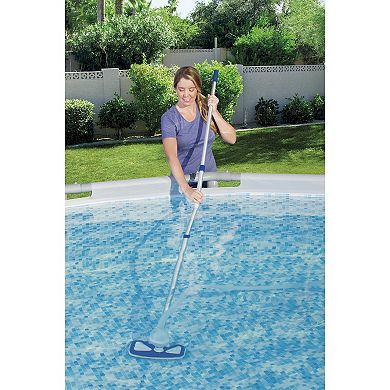 Bestway 18 Foot Power Steel Swimming Pool Set with Vacuum and Maintenance Kit