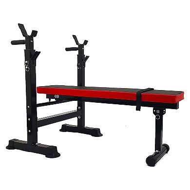 BalanceFrom Fitness Multifunctional Adjustable Workout Station w/ Squat Rack