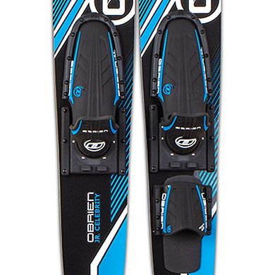 O'Brien Watersports Adult 58 inches Celebrity Jr. Water Skis, Blue and Black