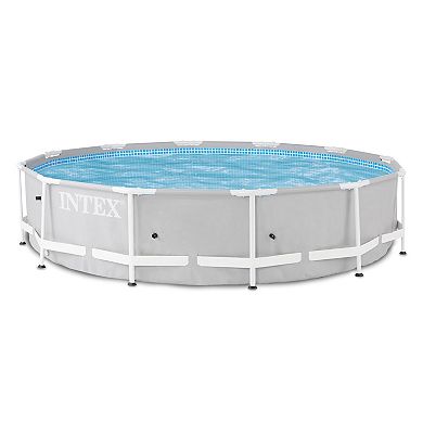 Intex 12' x 30" Steel Frame Above Ground Pool & Type A & C Filter Pump Cartridge
