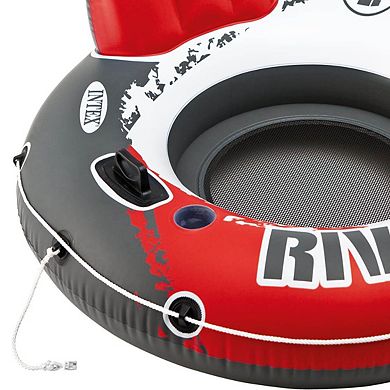 Intex River Run Single Inflatable Lake Floating Water Tubes, 3 Pack, Multicolor