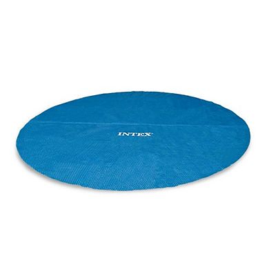 Intex 15 Foot Round Debris Cover and Vinyl Solar Cover for Above Ground Pools