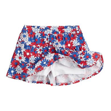 Baby & Toddler Girl Jumping Beans?? Fourth Of July Tiered Skort