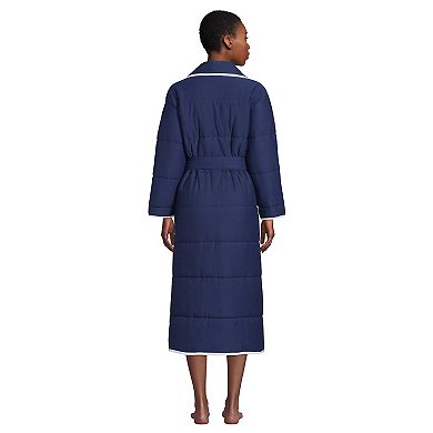 Women's Lands' End Quilted Long Robe