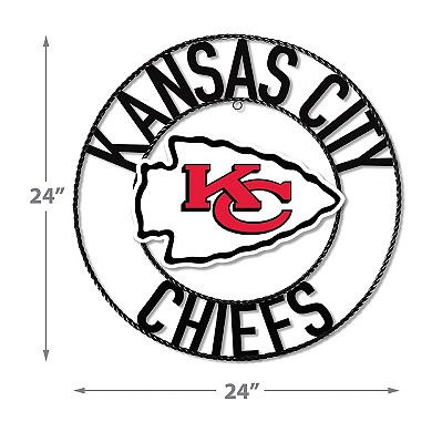 Kansas City Chiefs Wrought Iron Wall Art