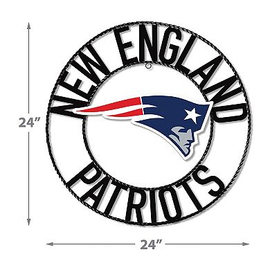 New England Patriots Wrought Iron Wall Art