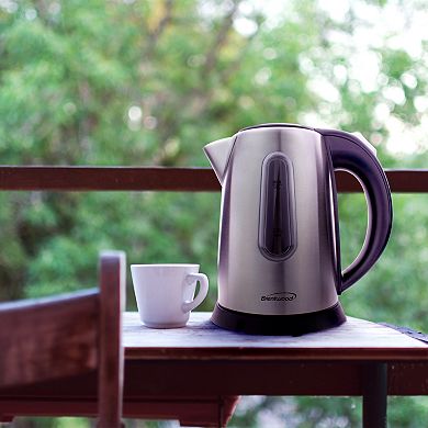 Brentwood 1 Liter Stainless Steel Cordless Electric Kettle