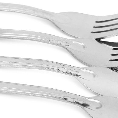 Gibson Everyday Abbie 4 Piece Stainless Steel Dinner Fork Set
