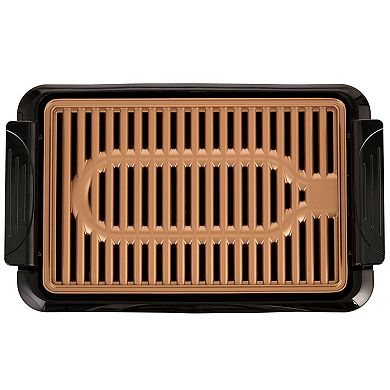 Brentwood TS-642 1000 Watt Indoor Electric Copper Grill in Black