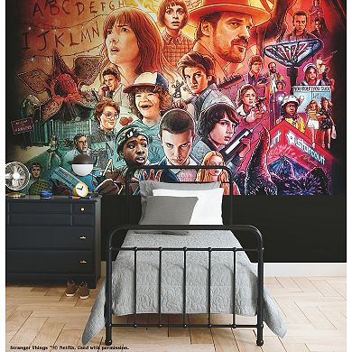 Netflix Stranger Things The Upside Down Wall Decals Mural 7-piece Set by RoomMates