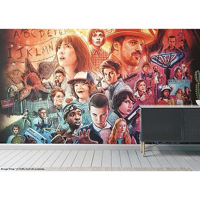 Netflix Stranger Things The Upside Down Wall Decals Mural 7-piece Set by RoomMates