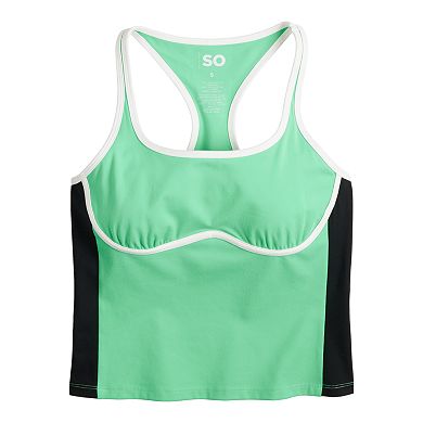 Juniors' SO® Sporty Colorblock Tank