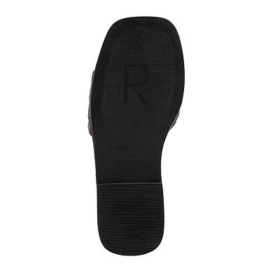 Rag & Co Odalta Women's Leather Slide Sandals