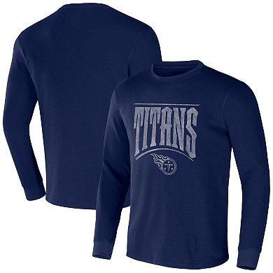 Men's NFL x Darius Rucker Collection by Fanatics Navy Tennessee Titans Long Sleeve Thermal T-Shirt