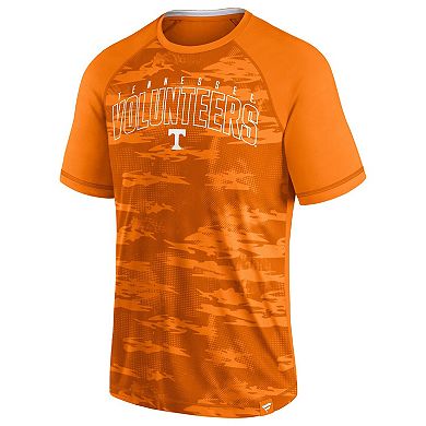 Men's Fanatics Branded Tennessee Orange Tennessee Volunteers Arch Outline Raglan T-Shirt