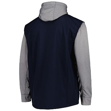 Men's Dunbrooke Navy/Heather Gray Tampa Bay Rays Alpha Full-Zip Jacket