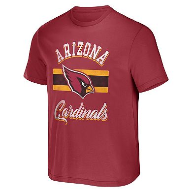 Men's NFL x Darius Rucker Collection by Fanatics Cardinal Arizona Cardinals Stripe T-Shirt