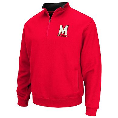 Men's Colosseum Red Maryland Terrapins Tortugas Quarter-Zip Sweatshirt