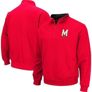 Men's Colosseum Red Maryland Terrapins Tortugas Quarter-Zip Sweatshirt