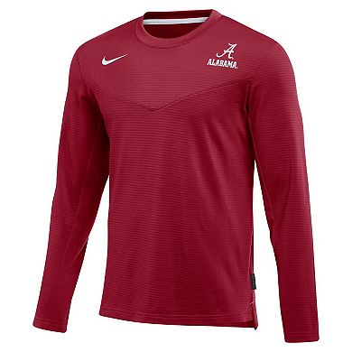 Men's Nike Crimson Alabama Crimson Tide Game Day Sideline Performance Long Sleeve T-Shirt