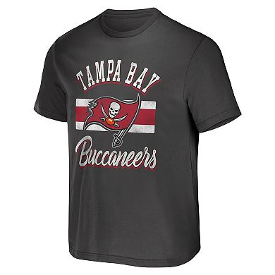 Men's NFL x Darius Rucker Collection by Fanatics Pewter Tampa Bay Buccaneers T-Shirt