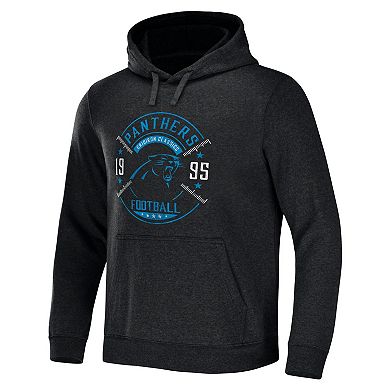 Men's NFL x Darius Rucker Collection by Fanatics Heather Charcoal Carolina Panthers Radar Pullover Hoodie