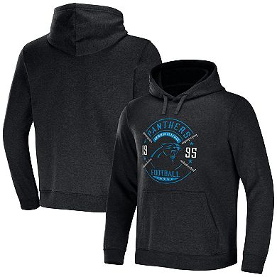 Men's NFL x Darius Rucker Collection by Fanatics Heather Charcoal Carolina Panthers Radar Pullover Hoodie