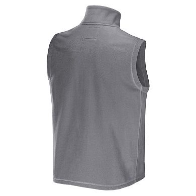 Men's NFL x Darius Rucker Collection by Fanatics Gray Cleveland Browns Polar Fleece Full-Zip Vest