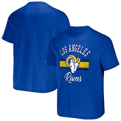 Men's NFL x Darius Rucker Collection by Fanatics Royal Los Angeles Rams Stripe T-Shirt