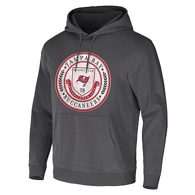 Men's NFL x Darius Rucker Collection by Fanatics Charcoal Tampa Bay Buccaneers Washed Pullover Hoodie