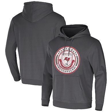 Men's NFL x Darius Rucker Collection by Fanatics Charcoal Tampa Bay Buccaneers Washed Pullover Hoodie