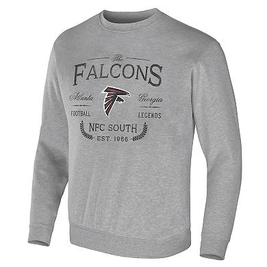 Men's NFL x Darius Rucker Collection by Fanatics Heather Gray Atlanta Falcons Pullover Sweatshirt