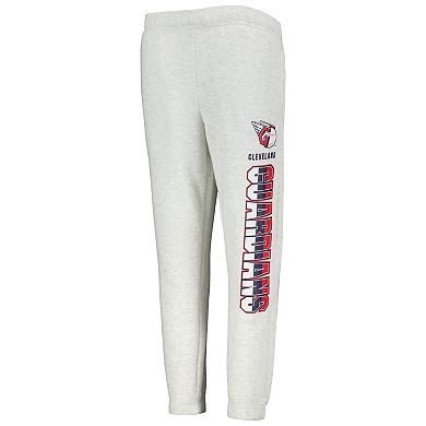 Youth Ash Cleveland Guardians Game Time Fleece Pants