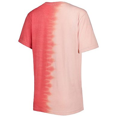 Women's Gameday Couture Red Wisconsin Badgers Find Your Groove Split-Dye T-Shirt
