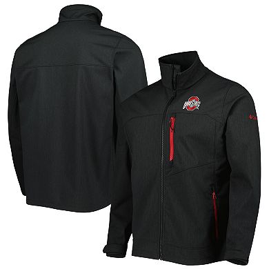 Men's Columbia Black Ohio State Buckeyes Ascender II Full-Zip Jacket