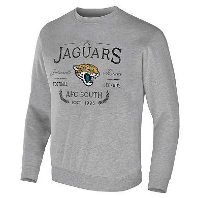 Men's NFL x Darius Rucker Collection by Fanatics Heather Gray Jacksonville Jaguars Pullover Sweatshirt