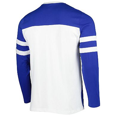 Men's Starter Royal/White Indianapolis Colts Halftime Long Sleeve T-Shirt