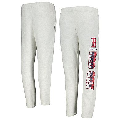 Youth Ash Boston Red Sox Game Time Fleece Pants