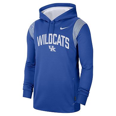 Men's Nike Royal Kentucky Wildcats 2022 Game Day Sideline Performance Pullover Hoodie