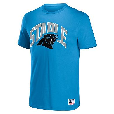 Men's NFL x Staple Blue Carolina Panthers Logo Lockup T-Shirt