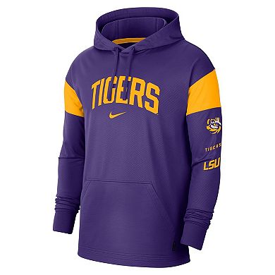 Men's Nike Purple LSU Tigers Jersey Performance Pullover Hoodie