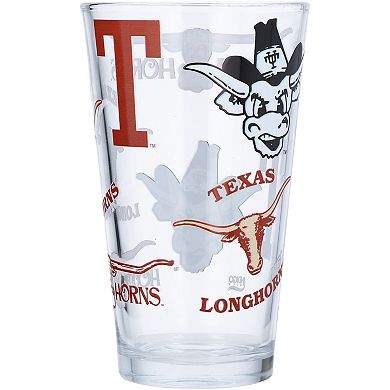 Texas Longhorns 16oz. Medley Vintage Team Pint Glass